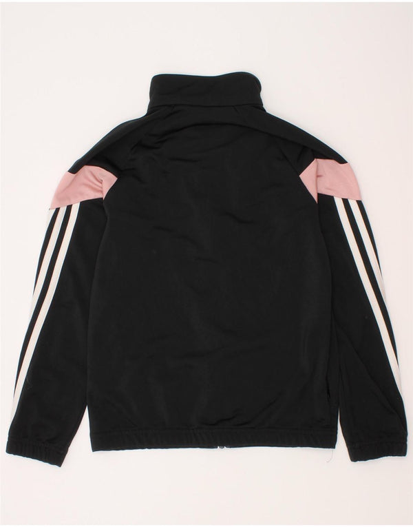 Adidas Veste de Survêtement Fille 9-10 Ans Noir Colourblock Polyester