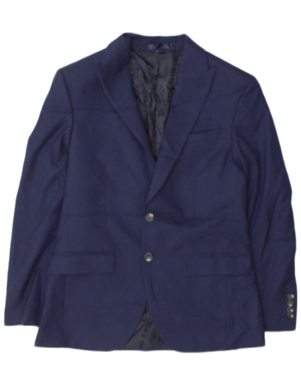 Marks & Spencer Mens 2 Button Blazer Jacket UK 38/40 Medium Navy Blue