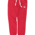 Adidas Femme Pantalon De Survêtement Joggers IT 44 Rouge Moyen Coton