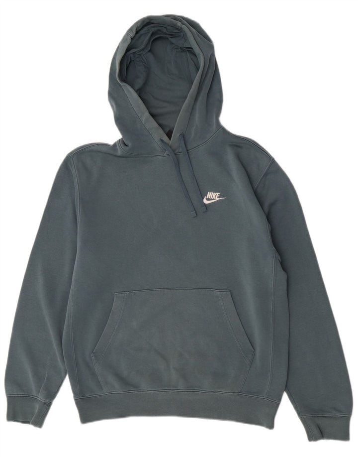 Nike Pull à capuche pour homme en coton bleu Taille S