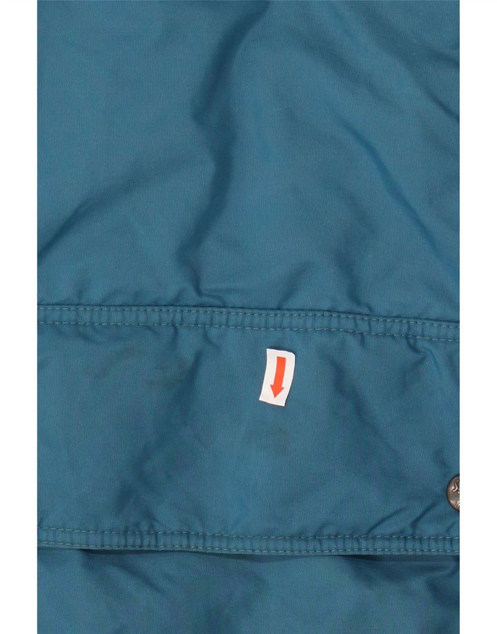 ASICS Veste coupe-vent pour homme UK 42 XL Bleu Colorblock Polyamide