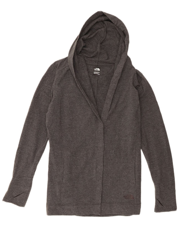 The North Face Pull cardigan ouvert à capuche pour femme UK 16 Grand coton gris