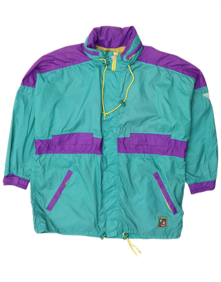 Jeantex Veste de Pluie Homme UK 42 XL Turquoise Colourblock Polyamide