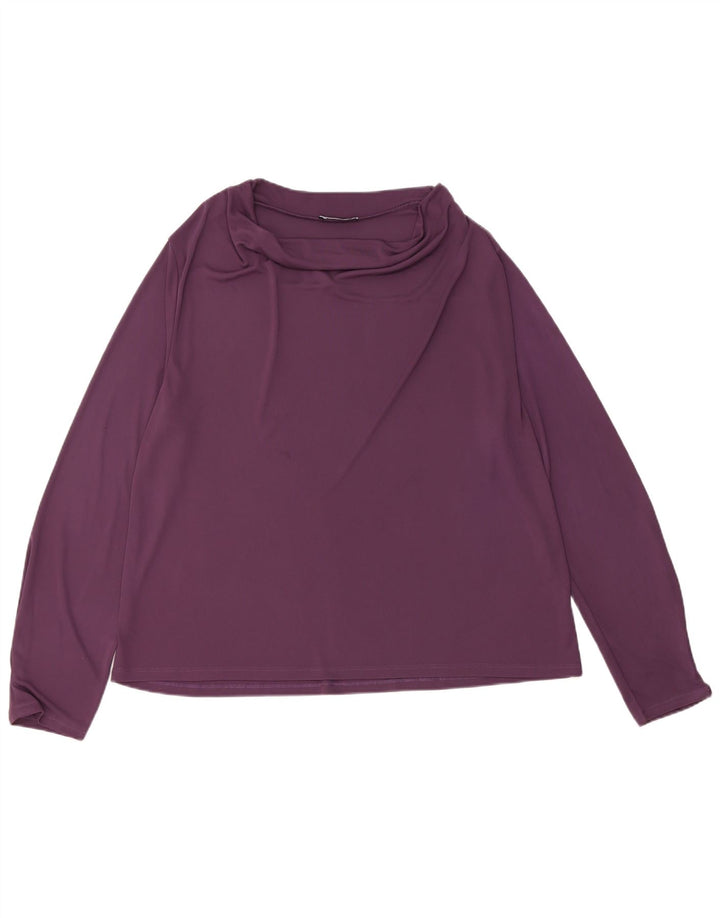 Zara Femme Haut Régulier Manches Longues UK 18 XL Violet