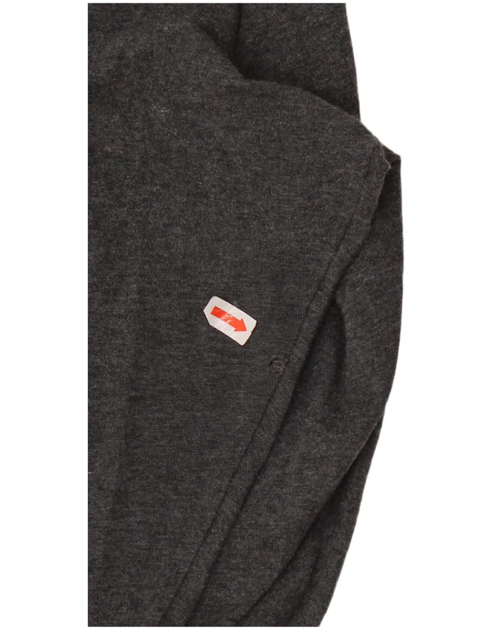 Adidas Legging court pour femme UK 12/14 Gris moyen en coton