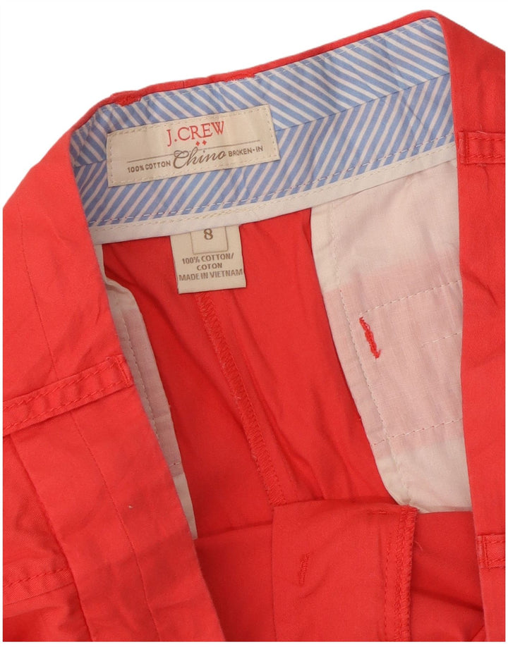 J. Crew Short Chino Femme US 8 Medium W34 Coton Rouge