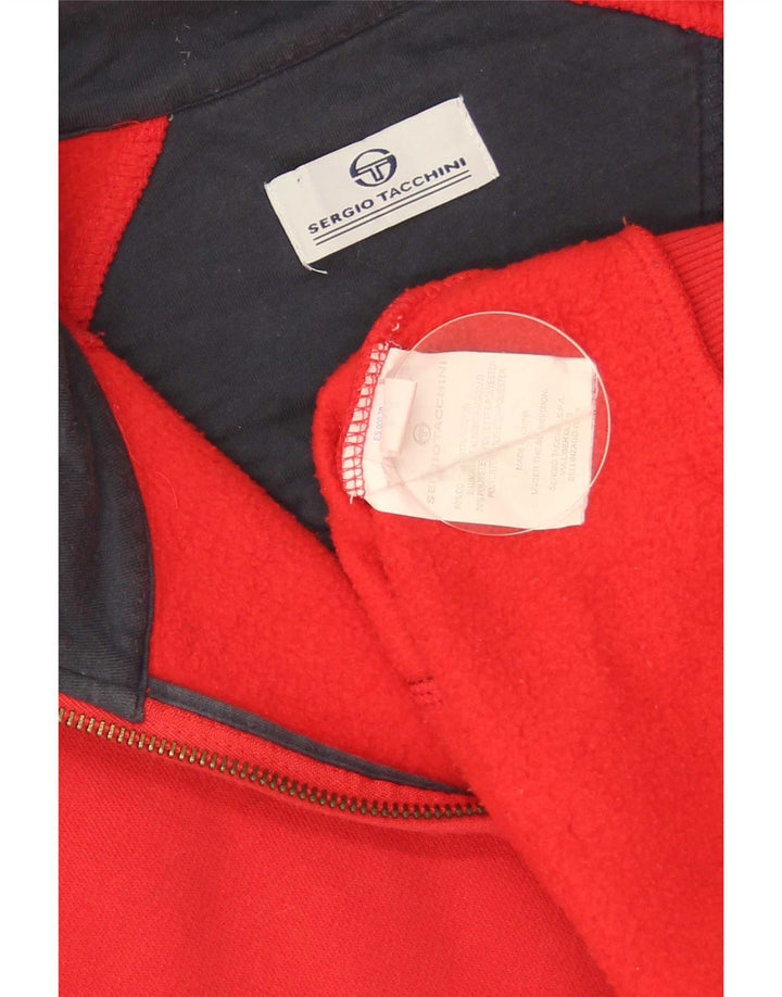 Sergio Tacchini Veste de survêtement pour femme UK 14 Coton rouge moyen