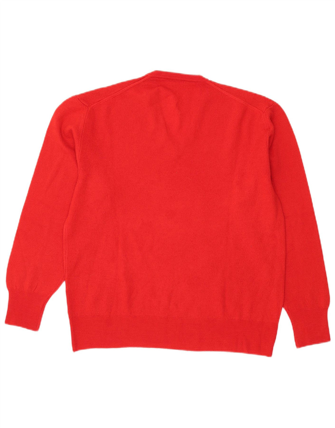 Cacharel Femme Pull Col V IT 48 XL Rouge Laine