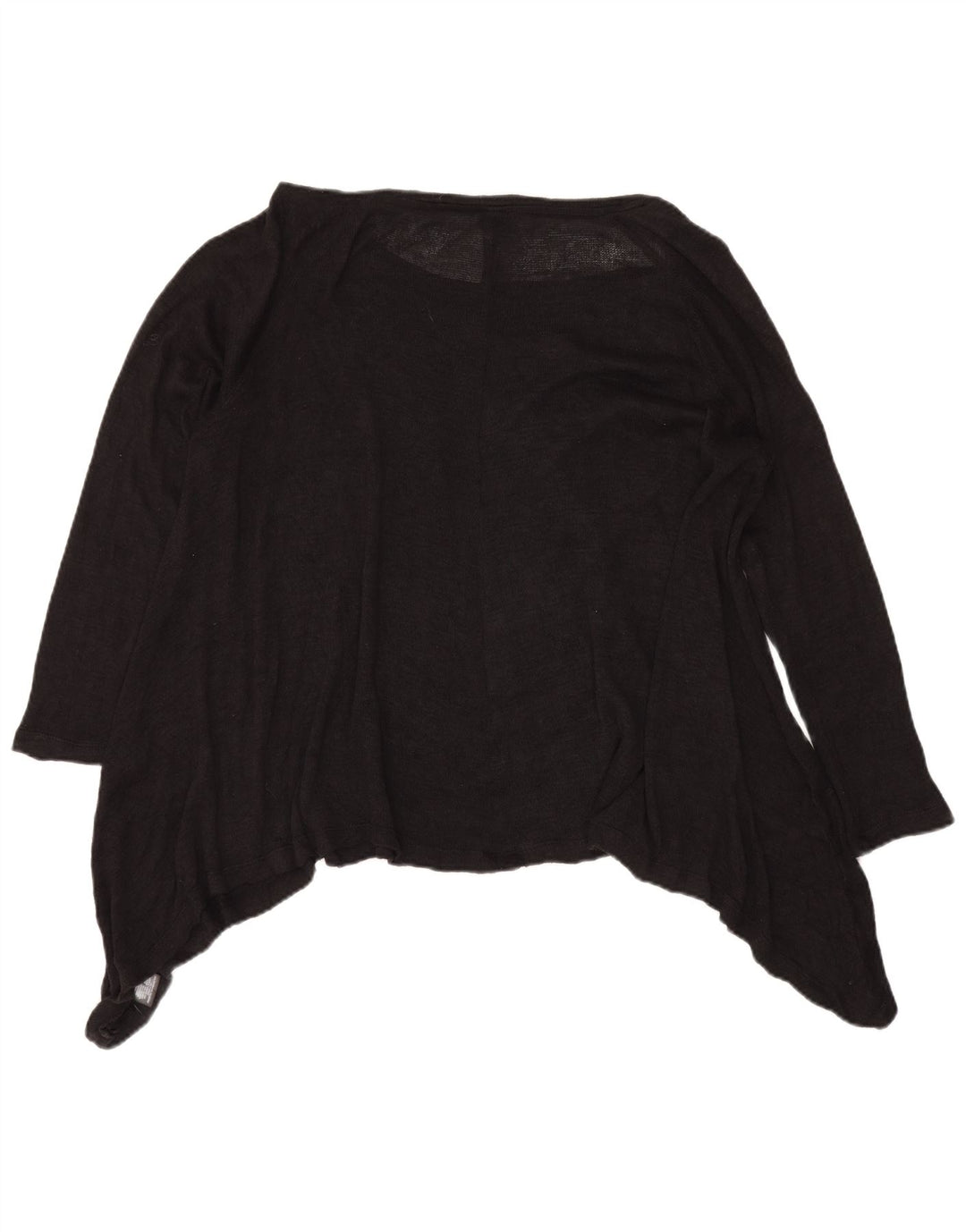 Massimo Dutti Tunique asymétrique transparente pour femme UK 20 2XL Rayonne noire