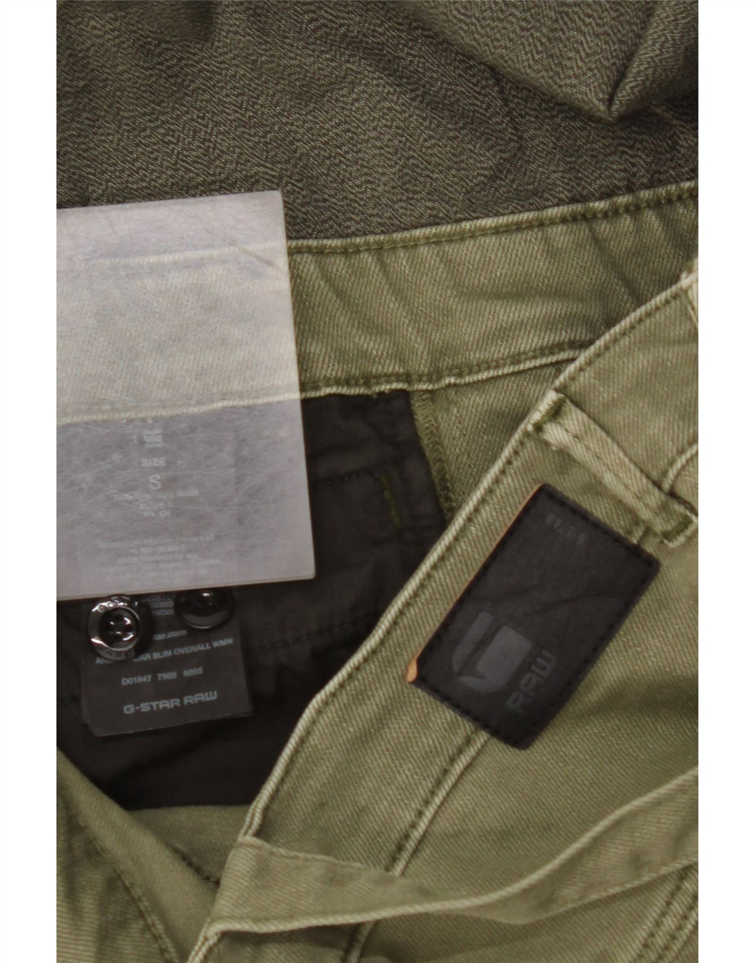 G-STAR Salopette Slim Jeans Femme Petit W32 L27 Coton Kaki