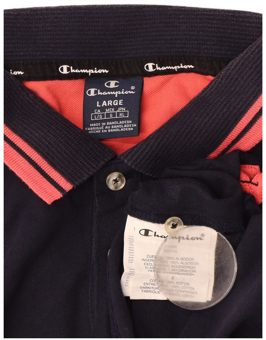 Champion Polo Homme Grand Bleu Marine Coton