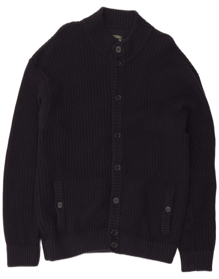 Sea & Sky Pull Cardigan Homme Grande Laine Bleu Marine