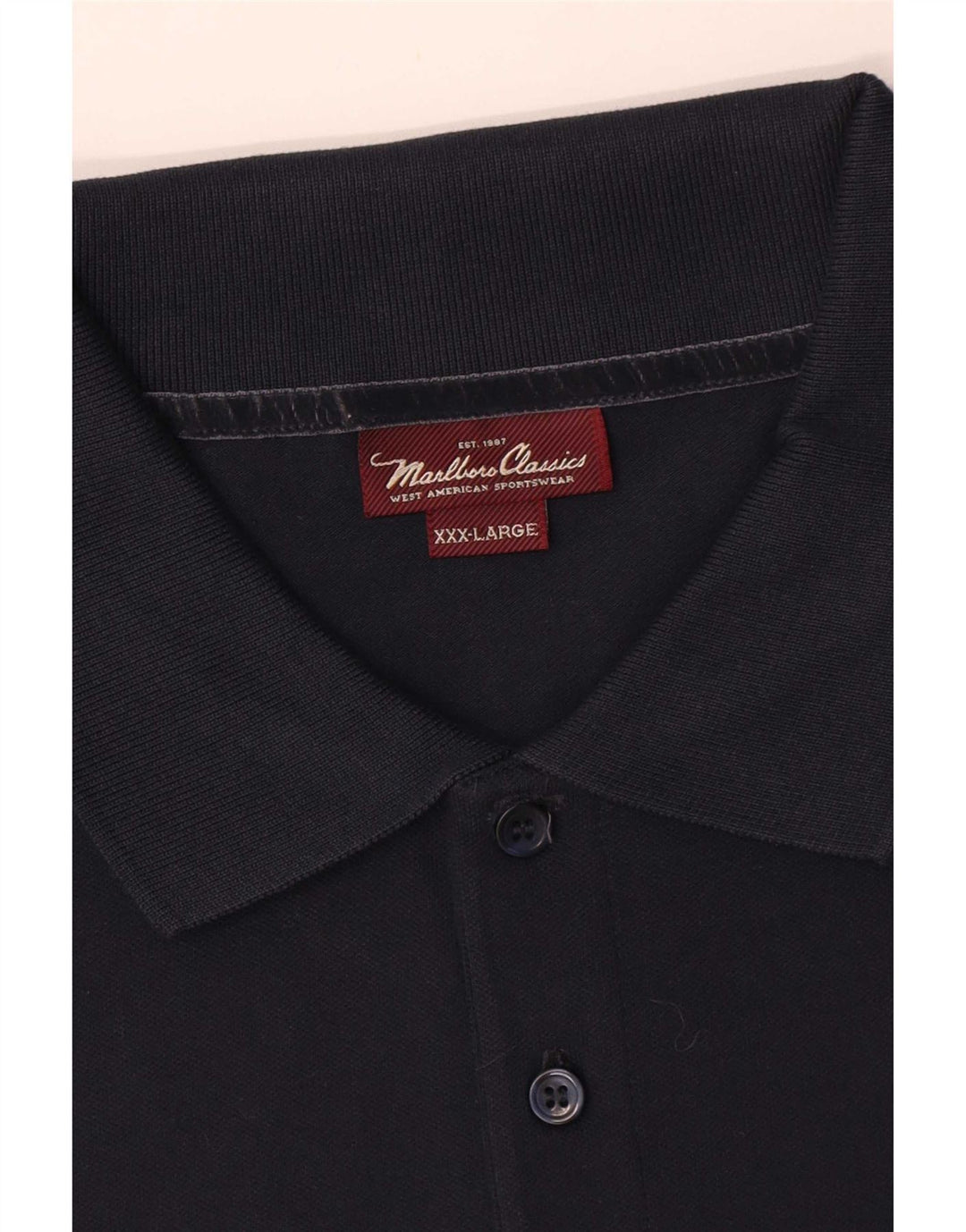 Marlboro Classics Polo Homme 3XL Bleu Marine Coton