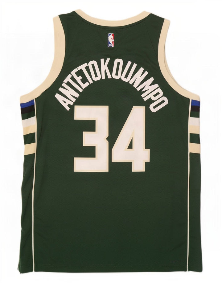 Nike Mens Milwaukee 34 Graphic Débardeur Large Vert Colorblock Polyester