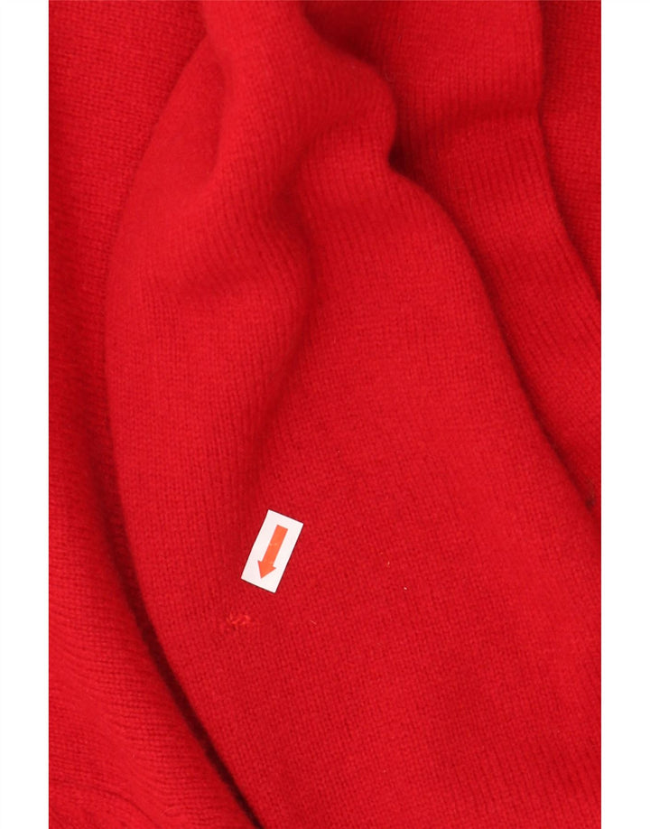 GANT Pull col en V pour homme 2XL Rouge Laine d'agneau