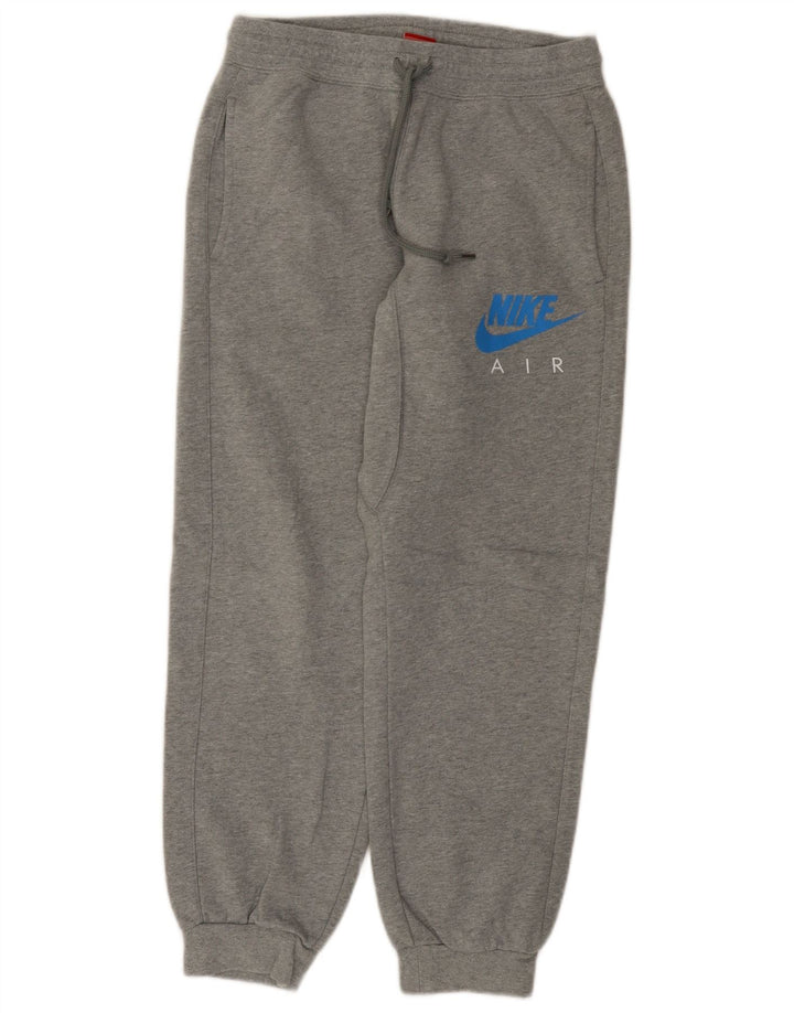 NIKE Pantalon de survêtement graphique pour femme Joggers UK 14 Coton gris moyen