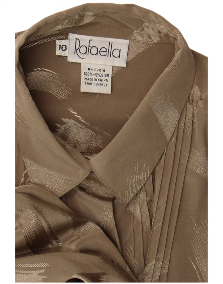 Rafaella Chemisier à motif abstrait pour femme US 10 Large Marron Polyester