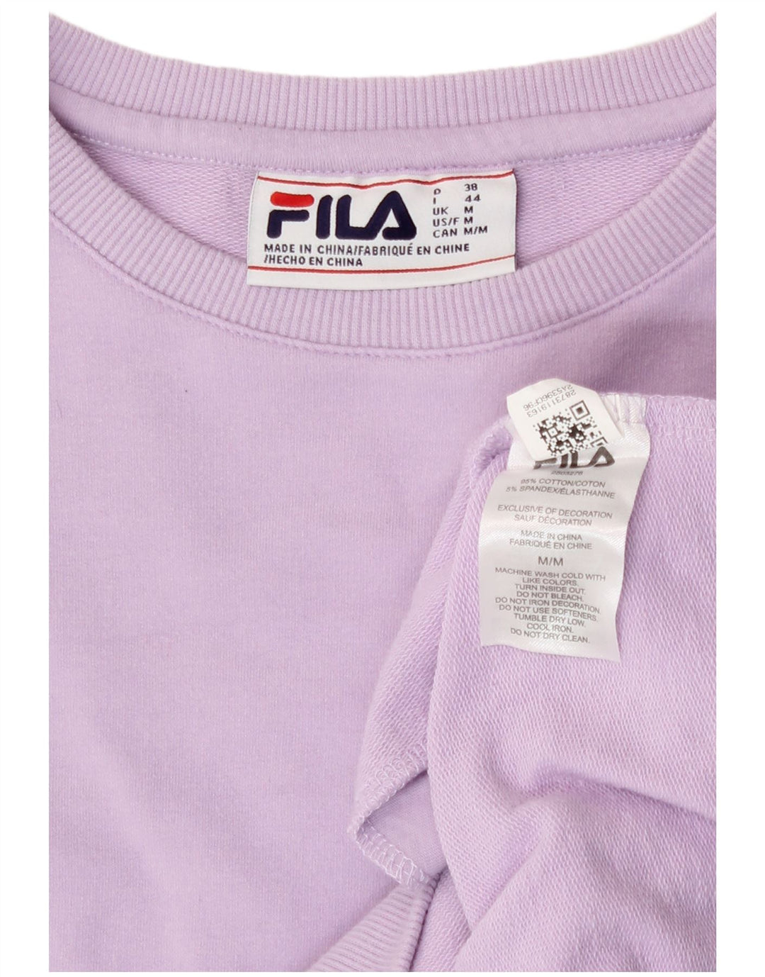 Fila Sweat-shirt pour femme UK 14 Violet moyen Coton