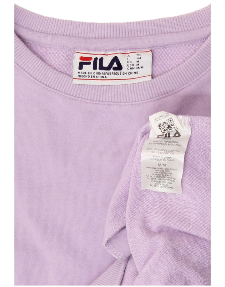 Fila Sweat-shirt pour femme UK 14 Violet moyen Coton