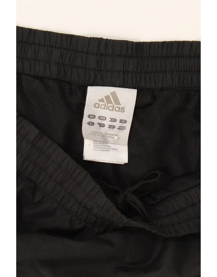 ADIDAS Mens Graphic Sport Shorts Large  Black Polyester Vintage Adidas and Second-Hand Adidas from Messina Hembry 