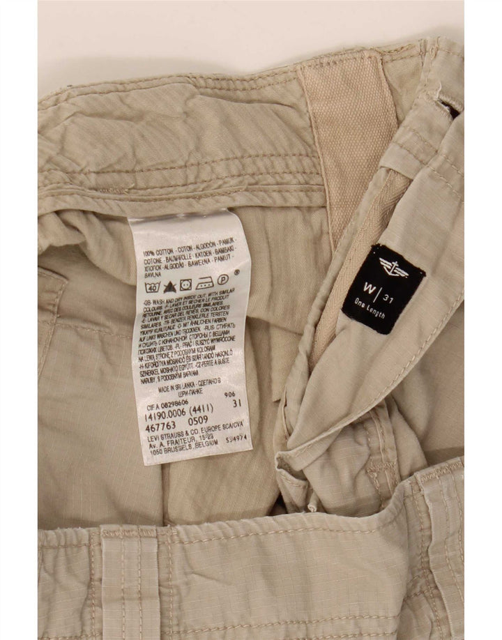 Dockers Short Cargo Coupe Confort W31 Homme Coton Beige Moyen