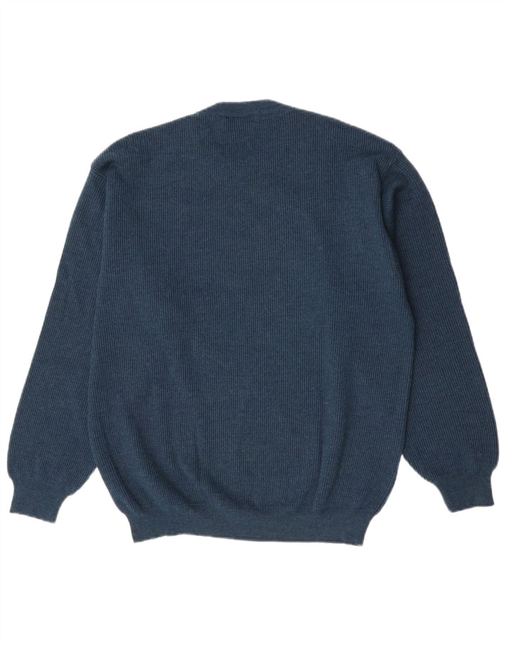 Il Granchio Pull ras du cou pour homme, grand, bleu marine