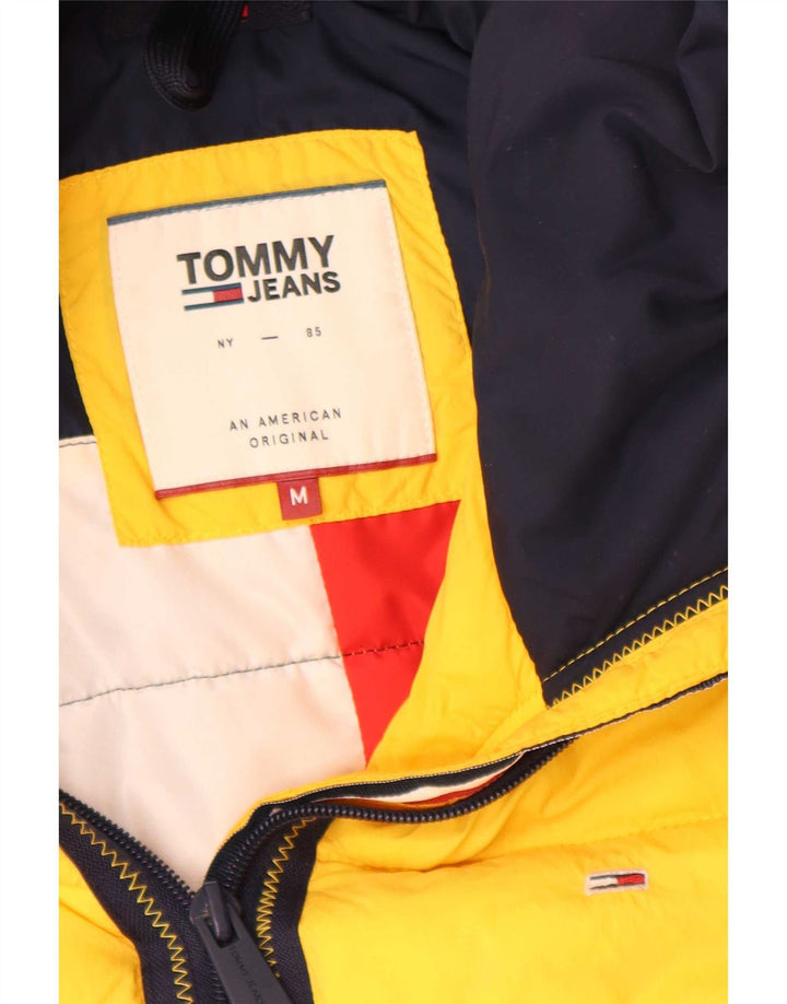 Tommy Hilfiger Veste matelassée à capuche coupe régulière pour homme UK 38 Jaune moyen