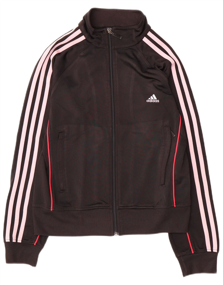 Adidas Veste de survêtement pour femme UK 12 Medium Noir Polyester
