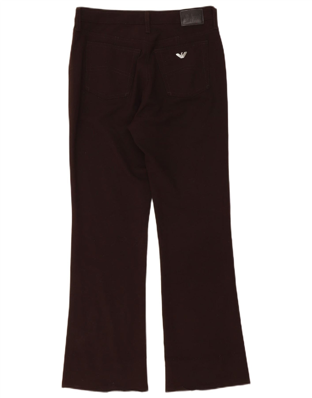 ARMANI Pantalon décontracté Bootcut Femme W28 L28 Marron
