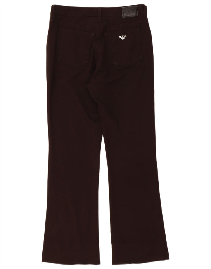 ARMANI Pantalon décontracté Bootcut Femme W28 L28 Marron