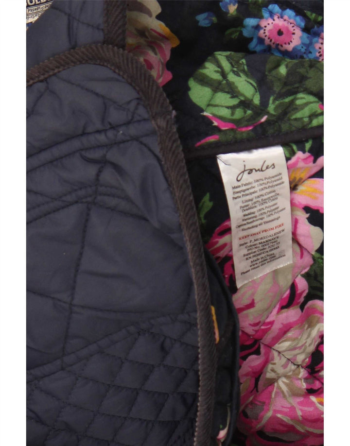 Joules Veste matelassée pour femme UK 8 Small Bleu marine Polyamide