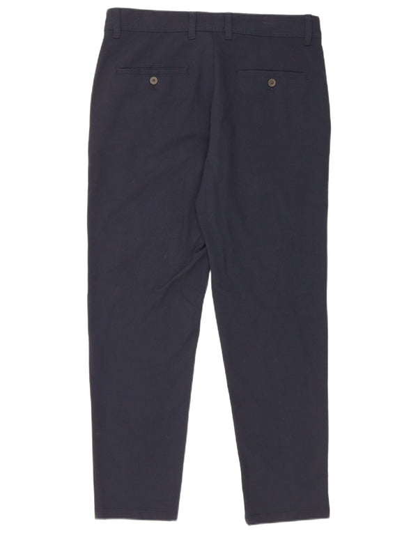Zara Pantalon Chino Slim Homme EU 40 Medium W31 L27 Bleu Marine