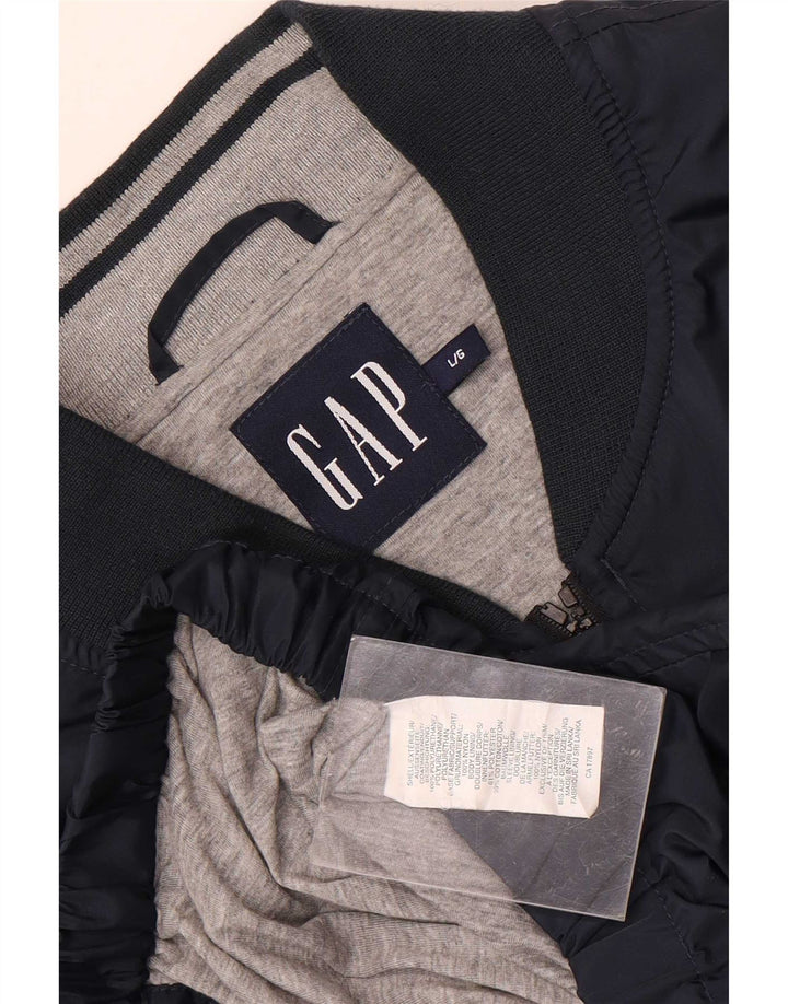 Gap Veste Bomber Homme UK 40 Large Bleu Marine Polyester