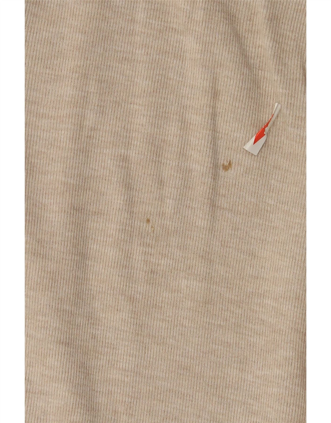 Zara Pantalon de survêtement large pour femme UK 12 Polyester beige moyen