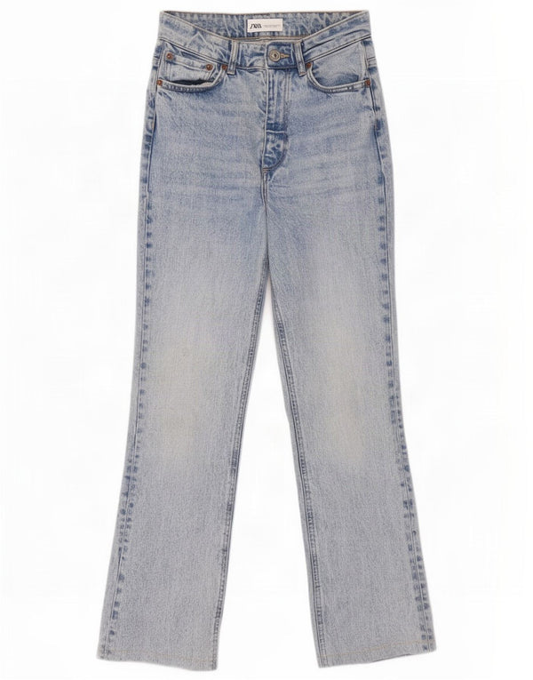 Zara Jean Bootcut Femme EU 36 XS W26 L29 Bleu