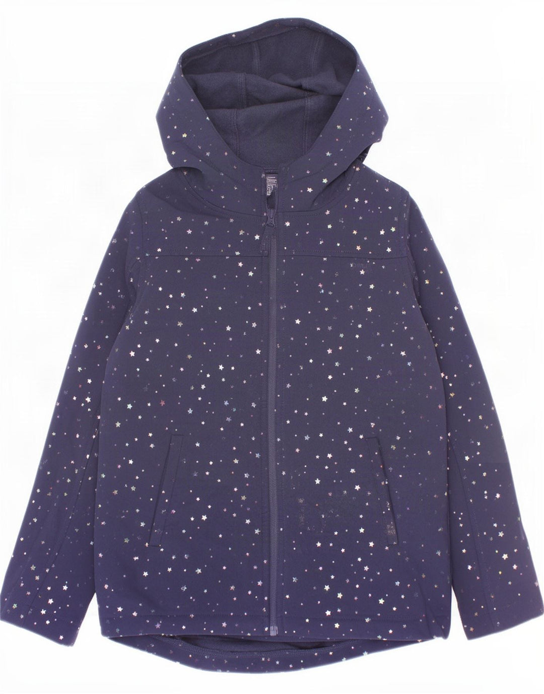 Mountain Warehouse Veste coupe-vent fille 9-10 ans bleu marine à pois