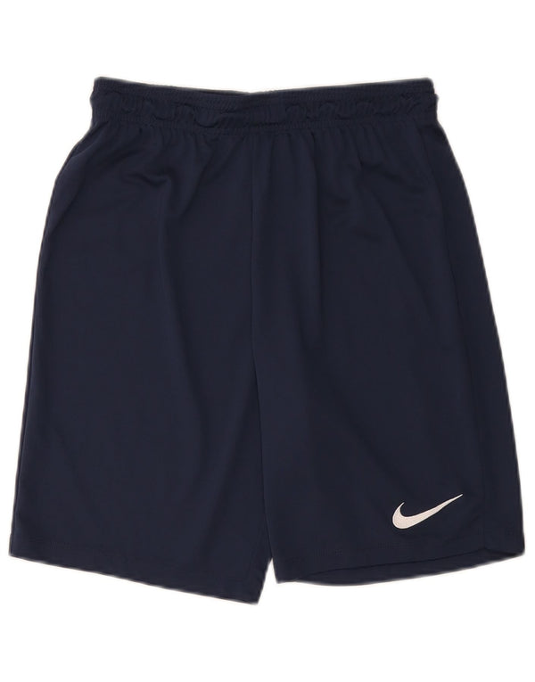 Short de sport Nike pour hommes, petit, bleu marine, en polyester