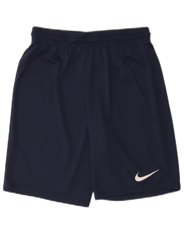 Short de sport Nike pour hommes, petit, bleu marine, en polyester