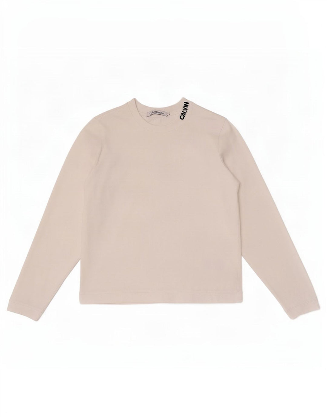 Calvin Klein Jeans Haut à manches longues pour femme UK 10 Petit Blanc