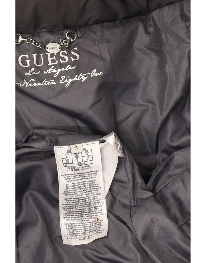 GUESS Manteau rembourré pour femme UK 6 XS Gris Polyester
