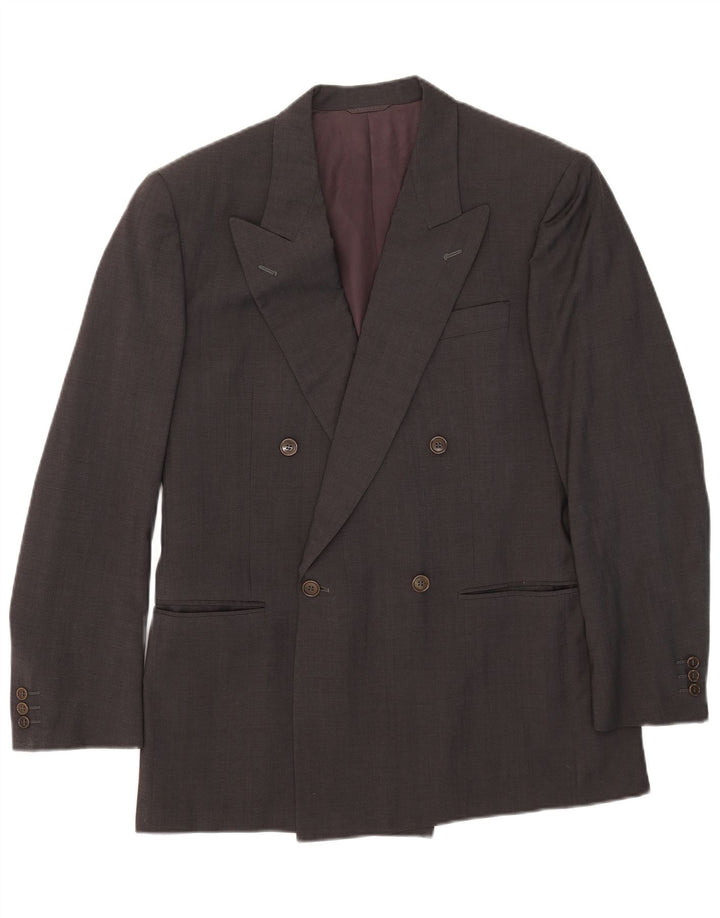 Nino Cerruti Veste Blazer Double Boutonnage Homme IT 50 Large Gris Laine