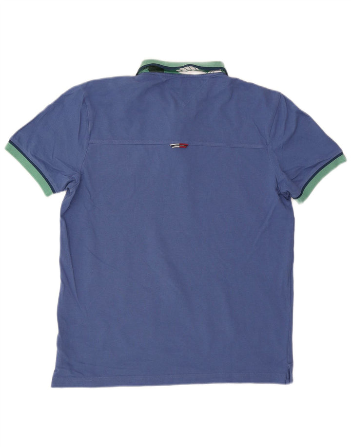 TOMMY HILFIGER Polo Regular Fit Homme Bleu Moyen Coton