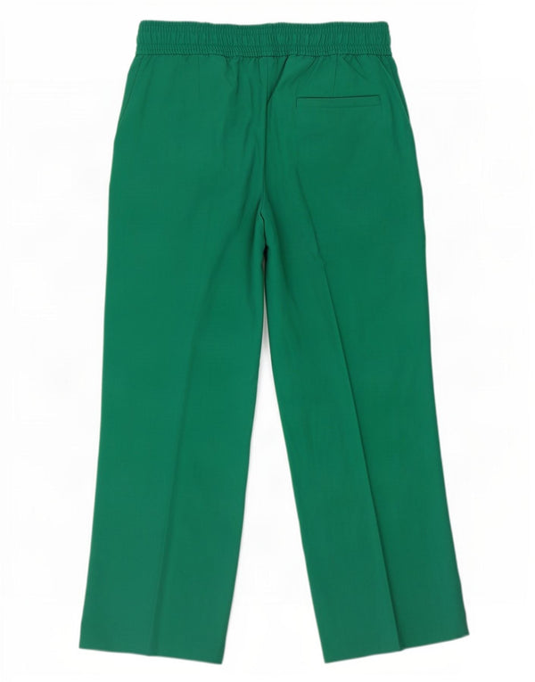 Marks & Spencer Pantalon chino large pour femme UK 12 Medium W30 L29 Vert