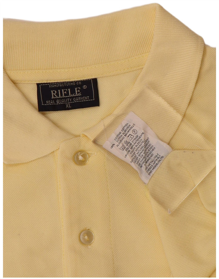 RIFLE Polo Homme XL Jaune Coton