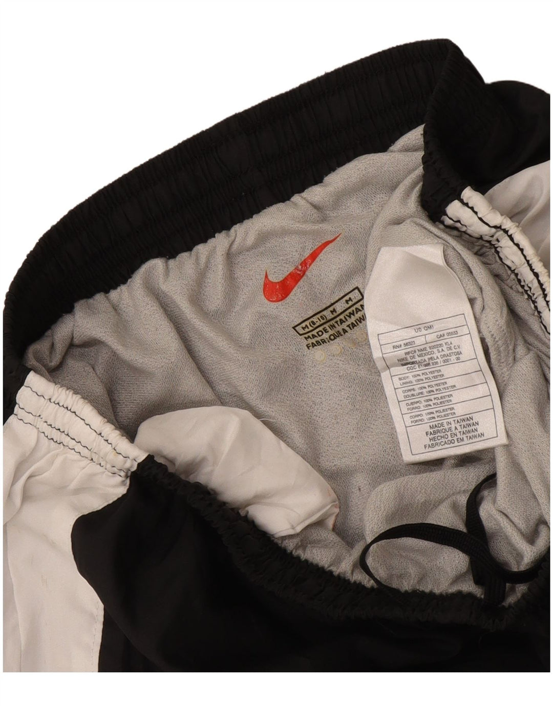 Nike Short de sport pour femme US 8/10 Polyester color block noir moyen
