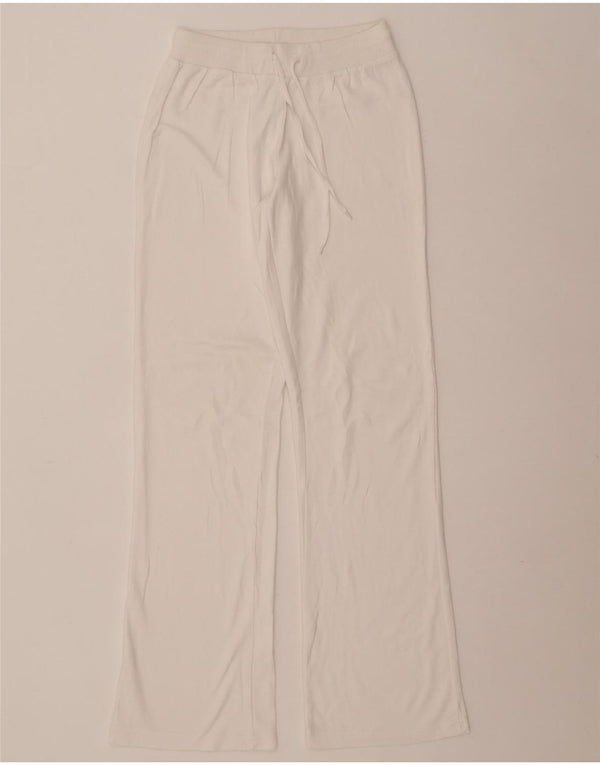 Brugi Pantalon de survêtement pour femme UK 10 Small Blanc Coton