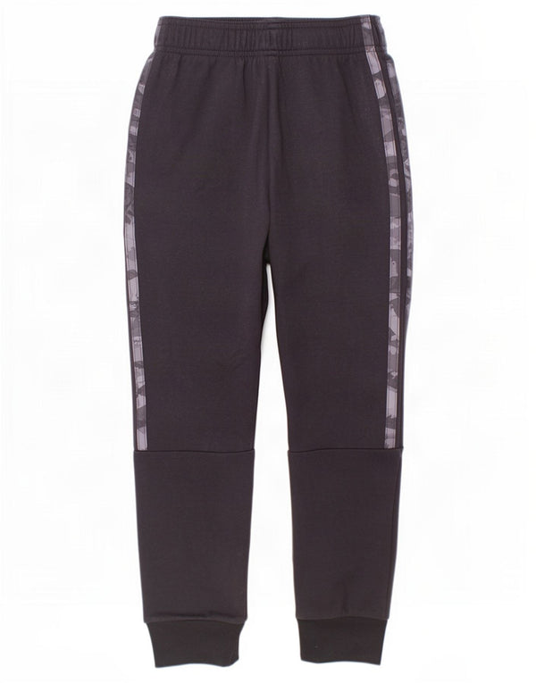 Adidas Boys Tracksuit Trousers Joggers 7-8 Years Black Camouflage Cotton