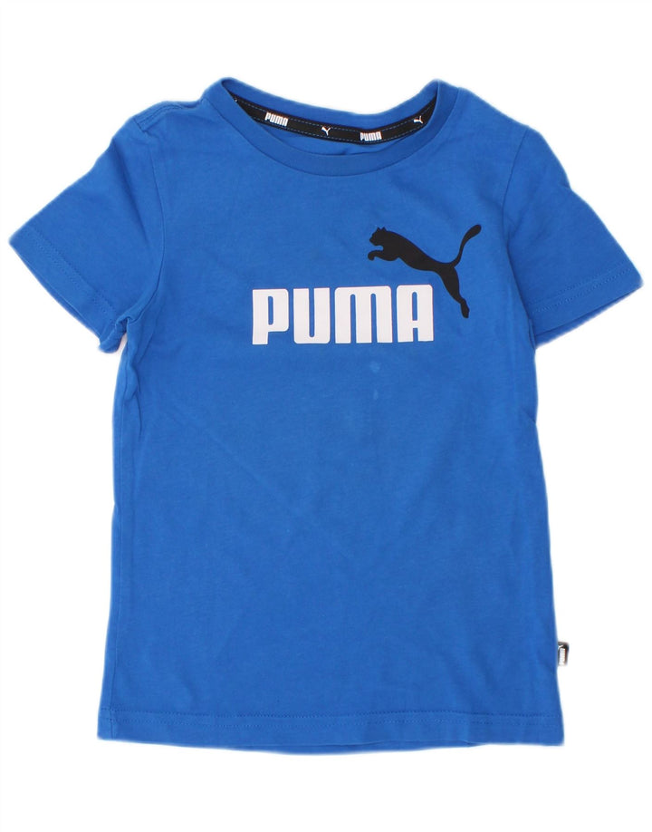 Puma T-shirt graphique pour garçon 3-4 ans Bleu