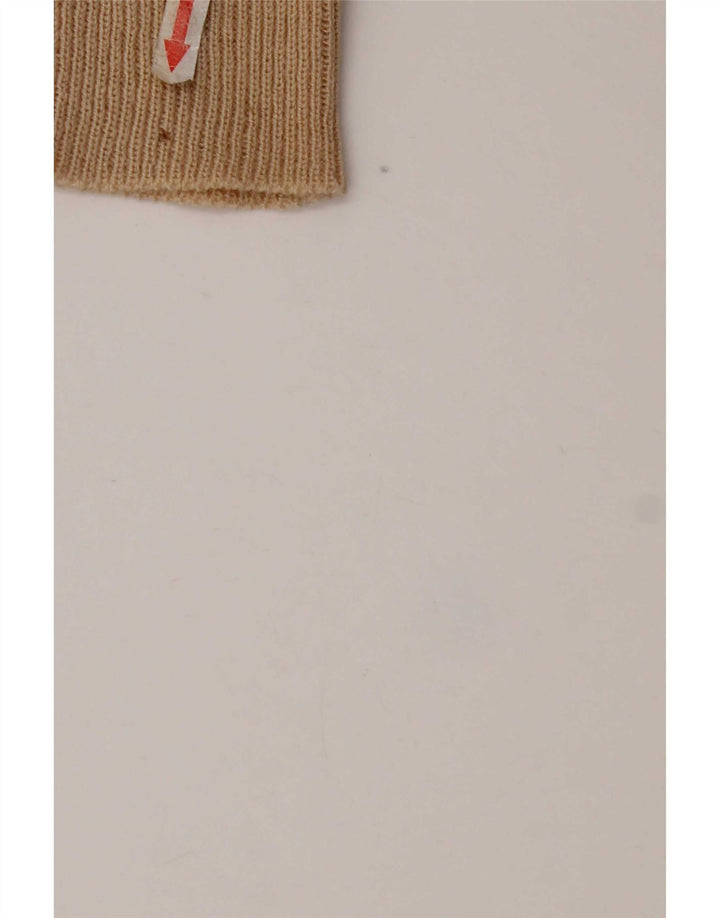 vintage Femme Cardigan Pull IT 44 Moyen Beige Angora