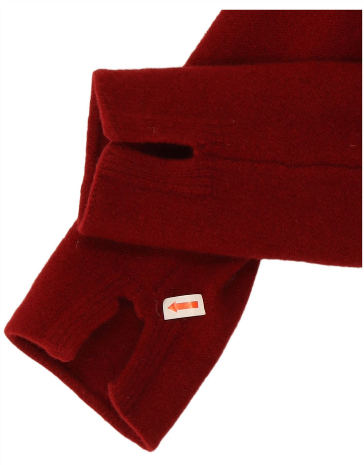 Toast Pull col bateau pour femme en laine rouge Taille S/M